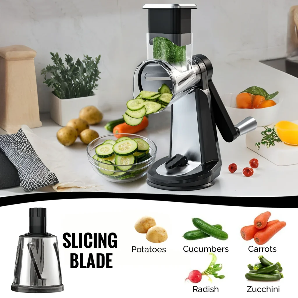 ZF2425S Stainless Steel Drum Cheese Grater
