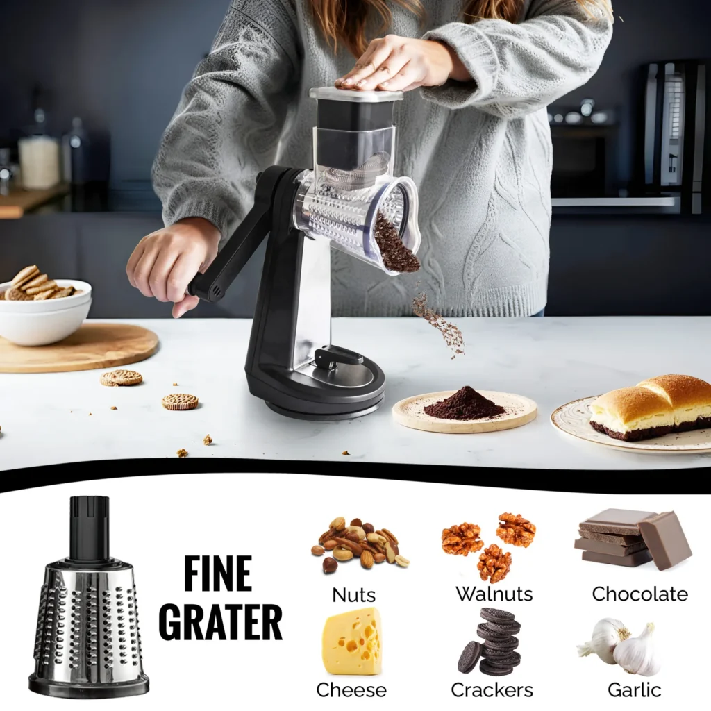 ZF2425S Stainless Steel Drum Cheese Grater