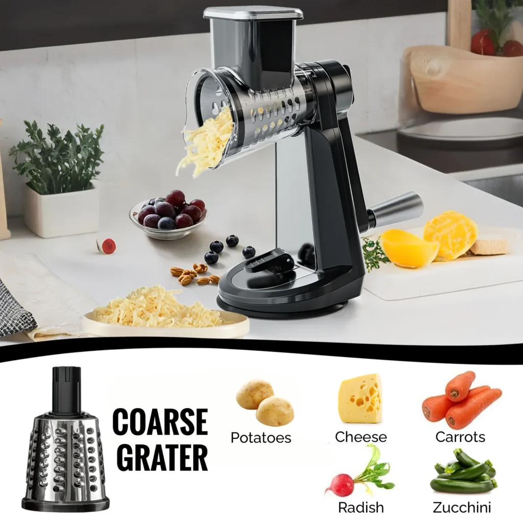ZF2425S Stainless Steel Drum Cheese Grater