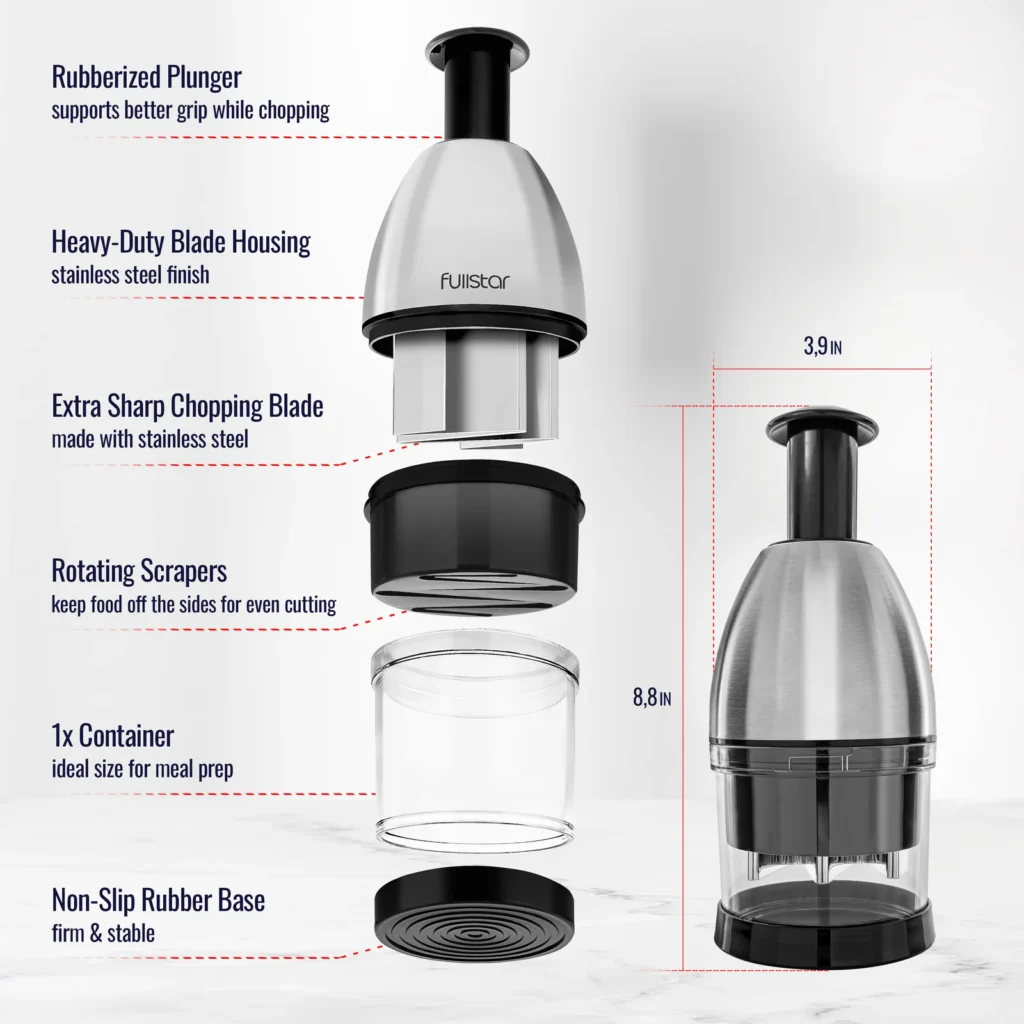 TF828C Stainless Steel Push Chopper