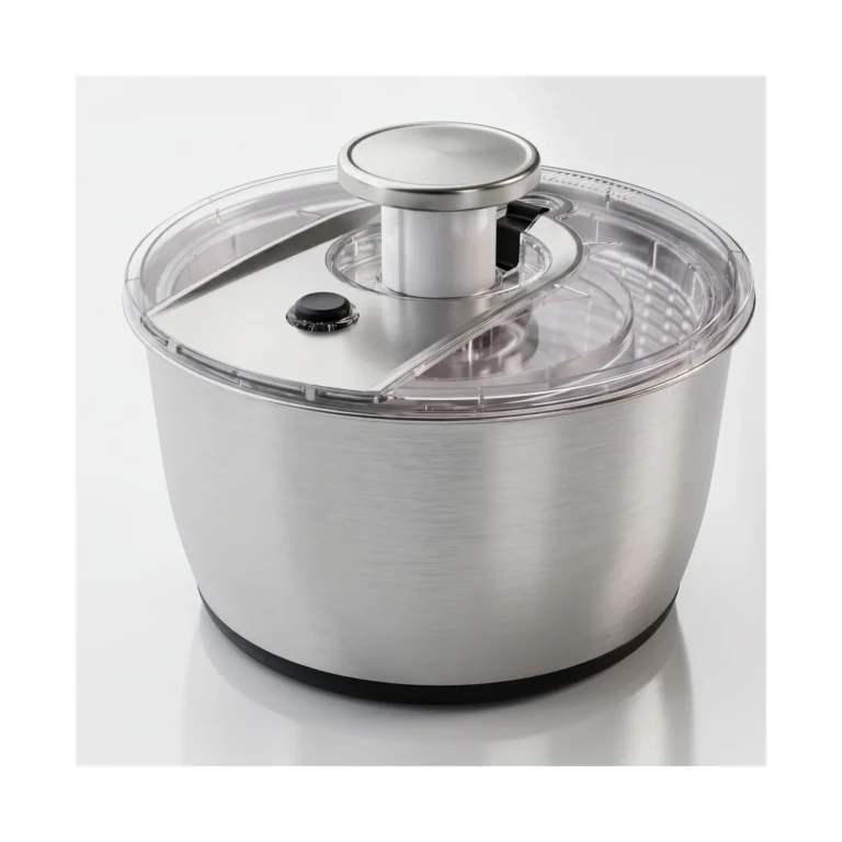 6L Stainless Steel Pump Salad Spinner