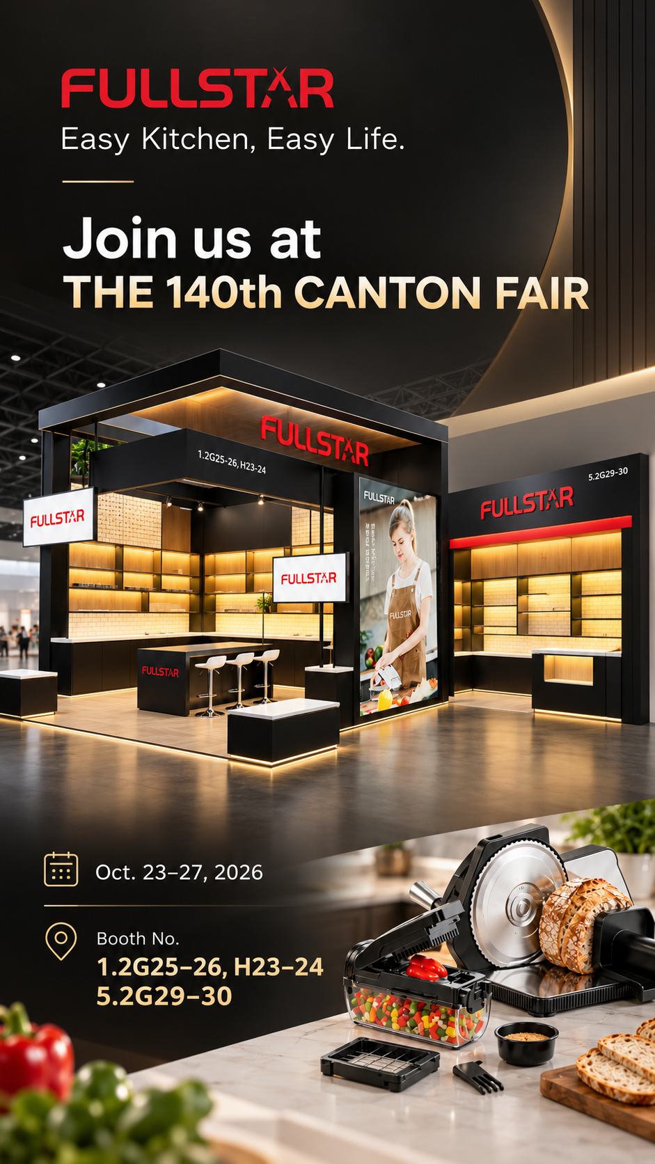 FULLSTAR invitation to the 140th Canton Fair, October 23–27, 2026